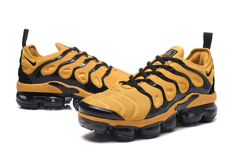 Men Nike Air Max TN Plus Yellow Black Shoes